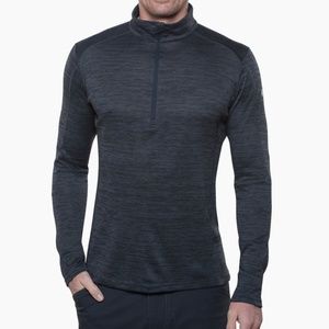 Kuhl Men's Alloy Quarter Zip Lightweight Sweater Like New Graphite Medium